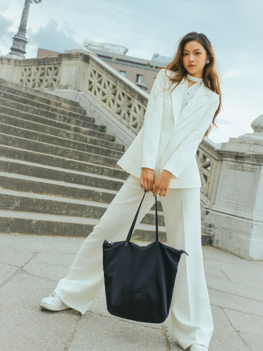 Outfit bianco in cotone