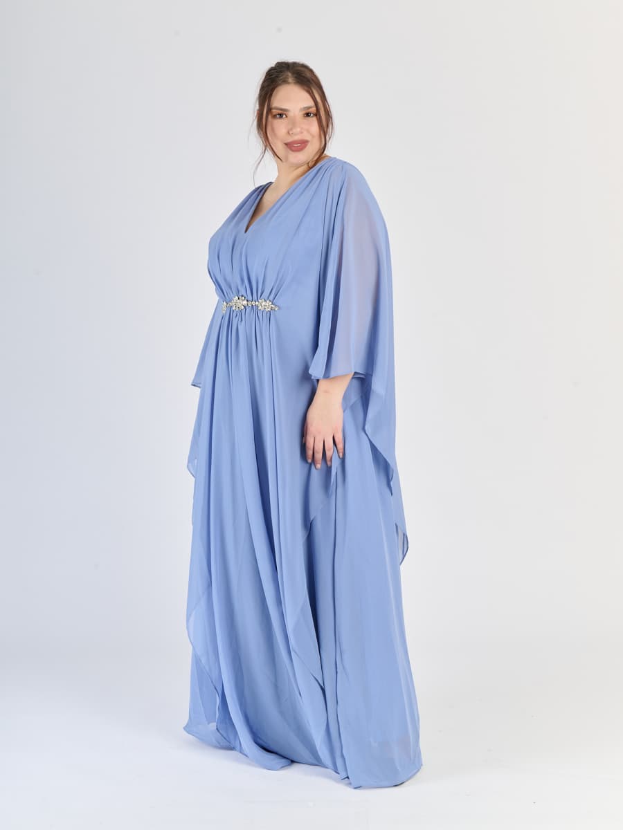 Vestito plus size Lavanda, colore rinfrescante, stile delicato
