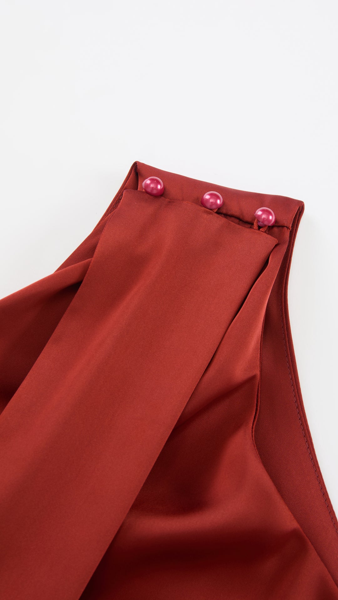 Abito Lungo Monospalla con Collarino e Fiocco in Satin - Eleganza per Matrimoni e Serate Speciali（副本）