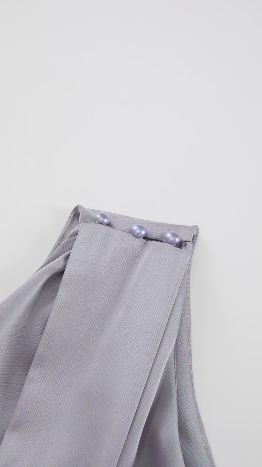 Abito Lungo Monospalla con Collarino e Fiocco in Satin - Eleganza per Matrimoni e Serate Speciali（副本）