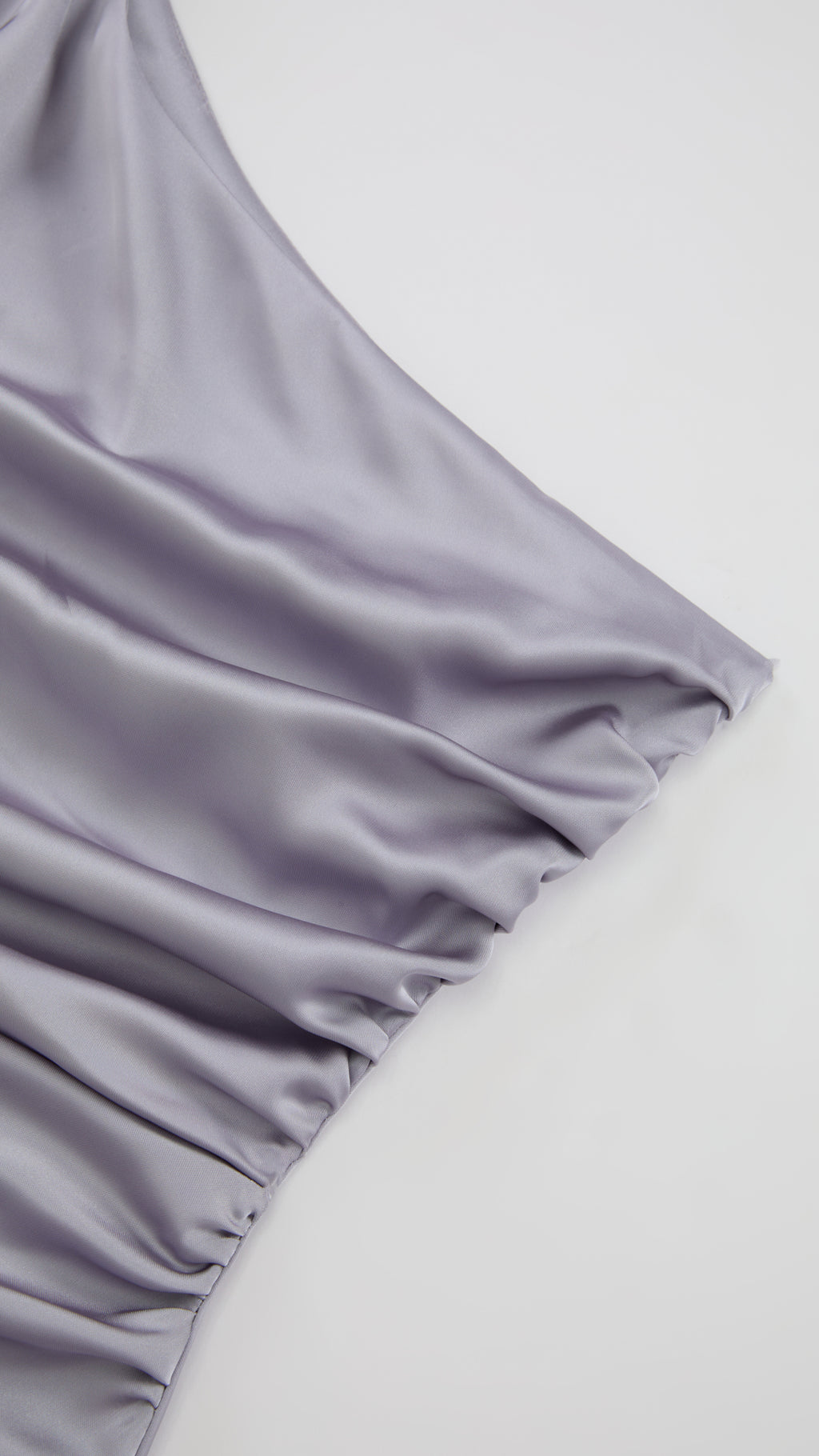 Abito Lungo Monospalla con Collarino e Fiocco in Satin - Eleganza per Matrimoni e Serate Speciali（副本）