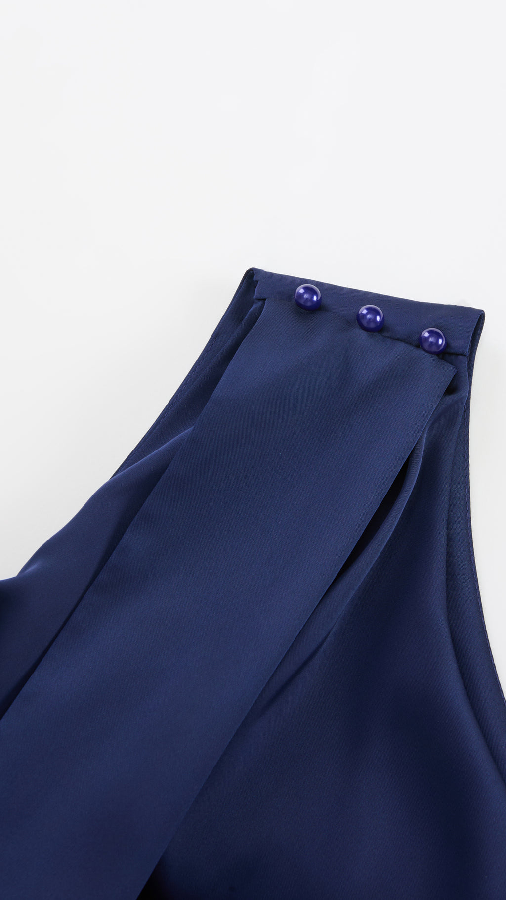 Abito Lungo Monospalla con Collarino e Fiocco in Satin - Eleganza per Matrimoni e Serate Speciali（副本）