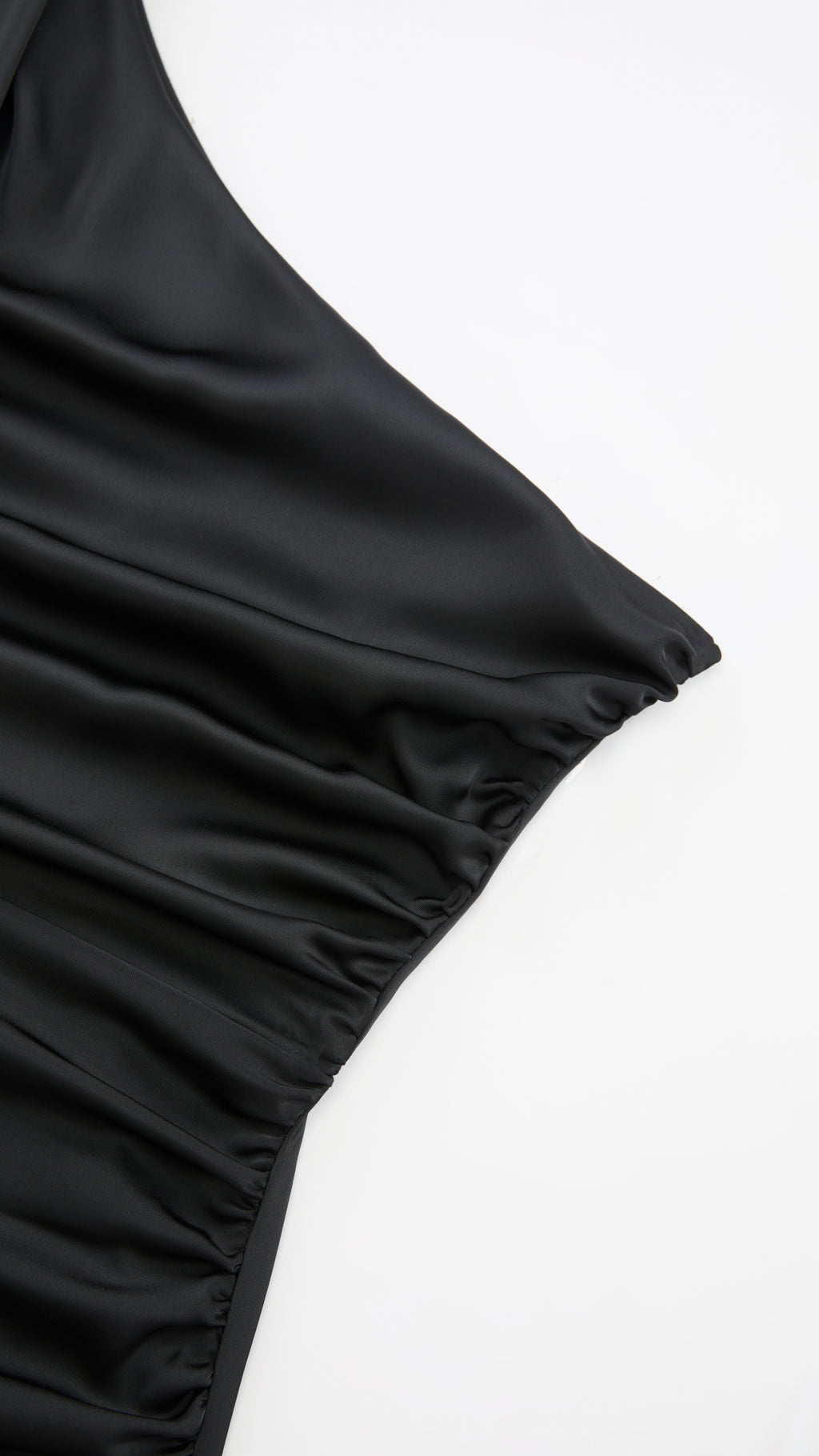 Abito Lungo Monospalla con Collarino e Fiocco in Satin - Eleganza per Matrimoni e Serate Speciali（副本）