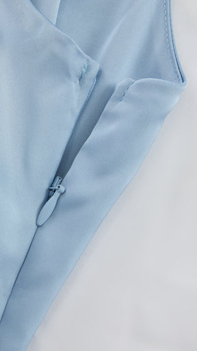 Abito da Sera Monospalla in Satin con Spacco - Elegante e Sensuale per Eventi Speciali