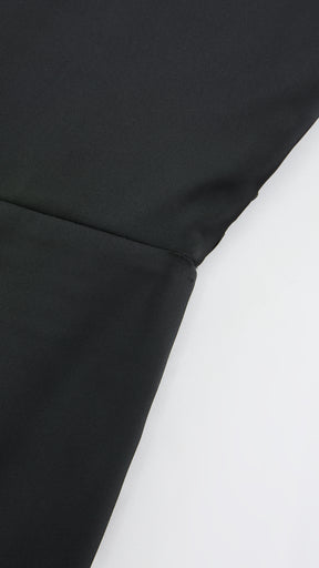 Abito da Sera Monospalla in Satin con Spacco - Elegante e Sensuale per Eventi Speciali