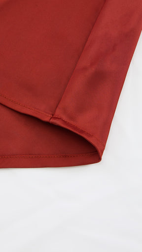 Abito Lungo a Spalline in Satin con Busto a Cuore - Eleganza per Matrimoni e Serate Speciali