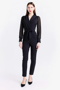 Jumpsuit elegante con scollo a V Annastasia