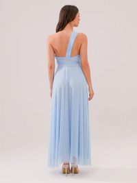 Lily One Shoulder Tulle Long Dress
