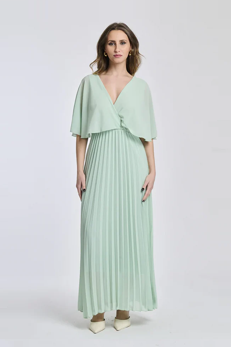 Abito in chiffon plisettato Ivonne