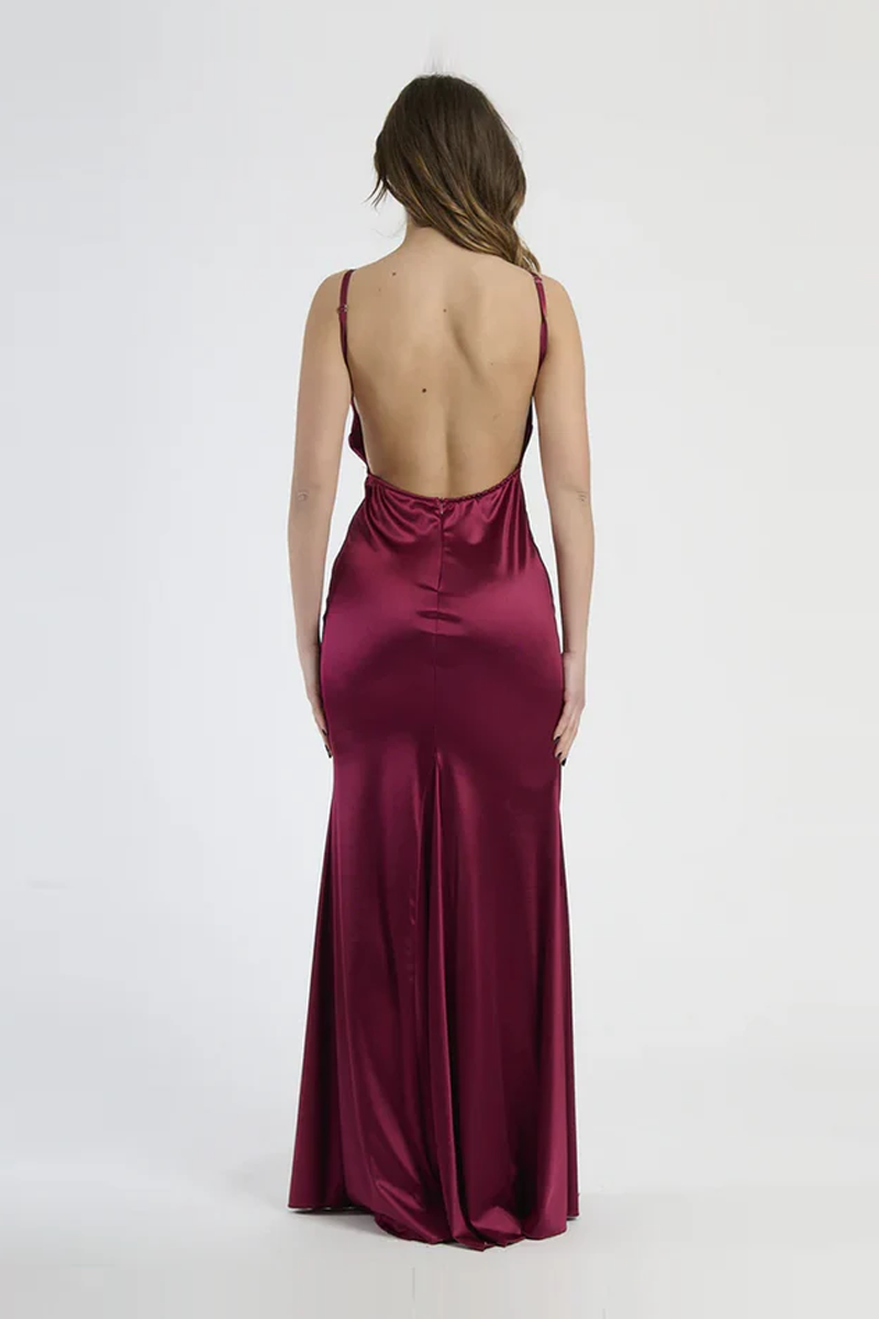 Anita Off Shoulder Mermaid Long Fitted Dress