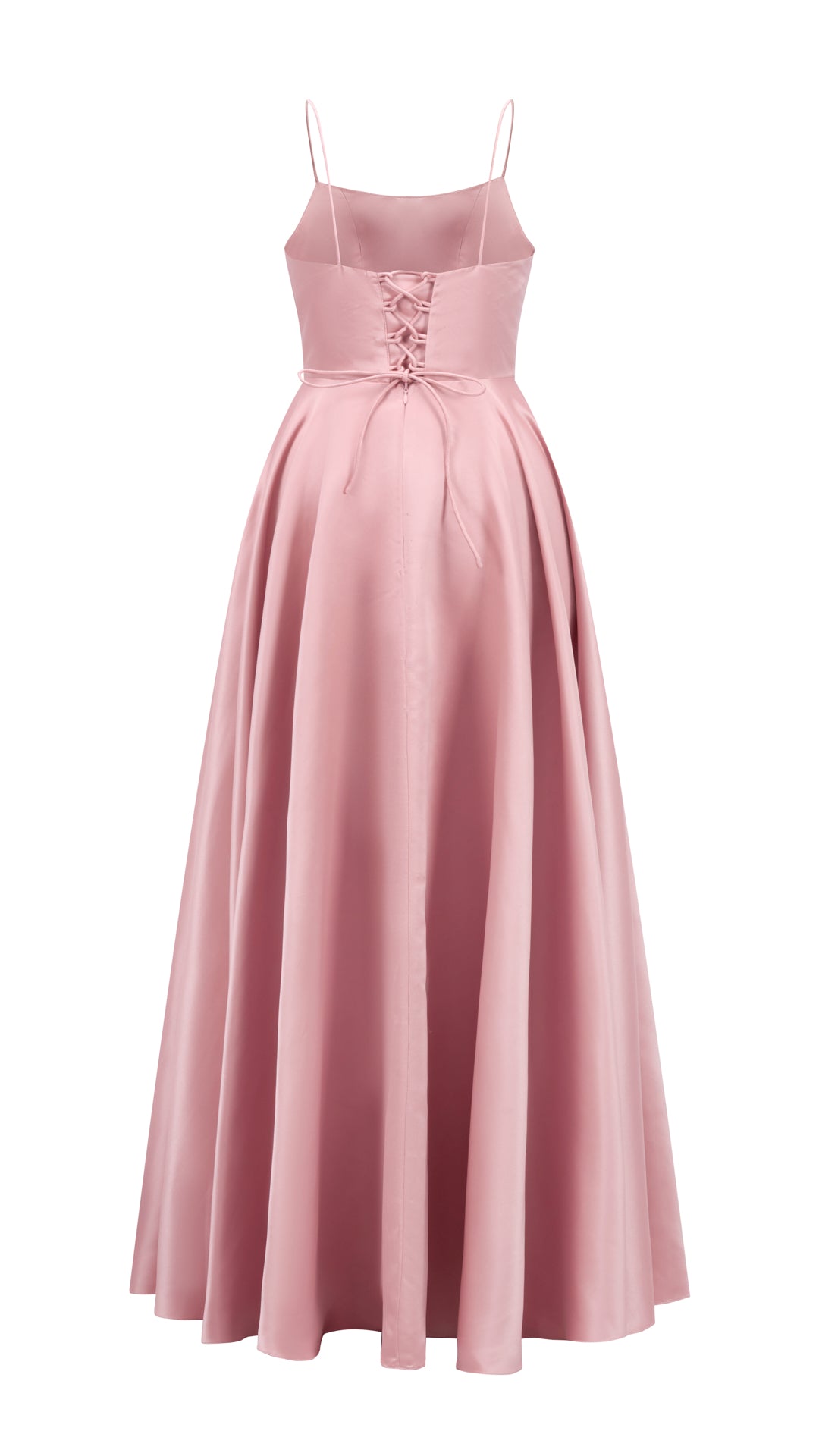 Abito da sera con spalline sottili e gonna a maxi