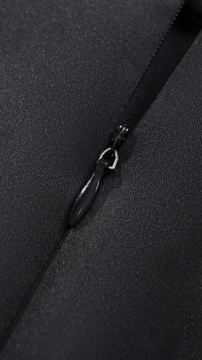 Abito da sera con spalline sottili e gonna a maxi