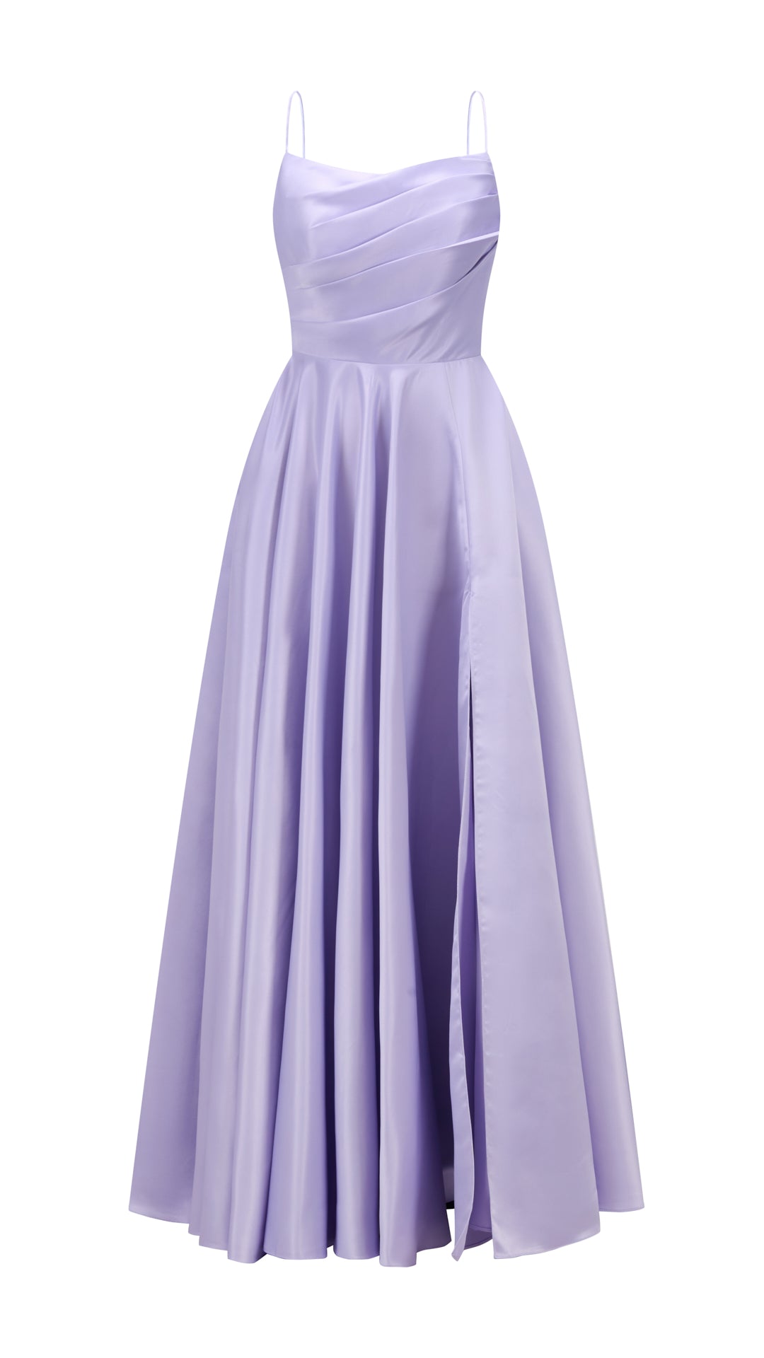 Abito da sera con spalline sottili e gonna a maxi