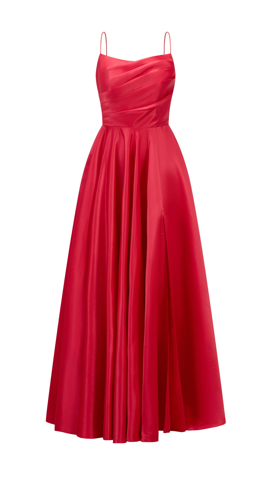 Abito da sera con spalline sottili e gonna a maxi