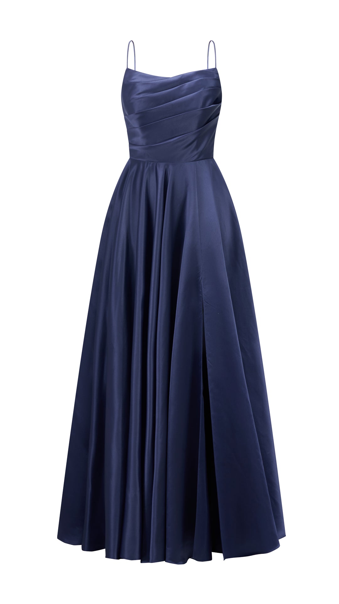 Abito da sera con spalline sottili e gonna a maxi