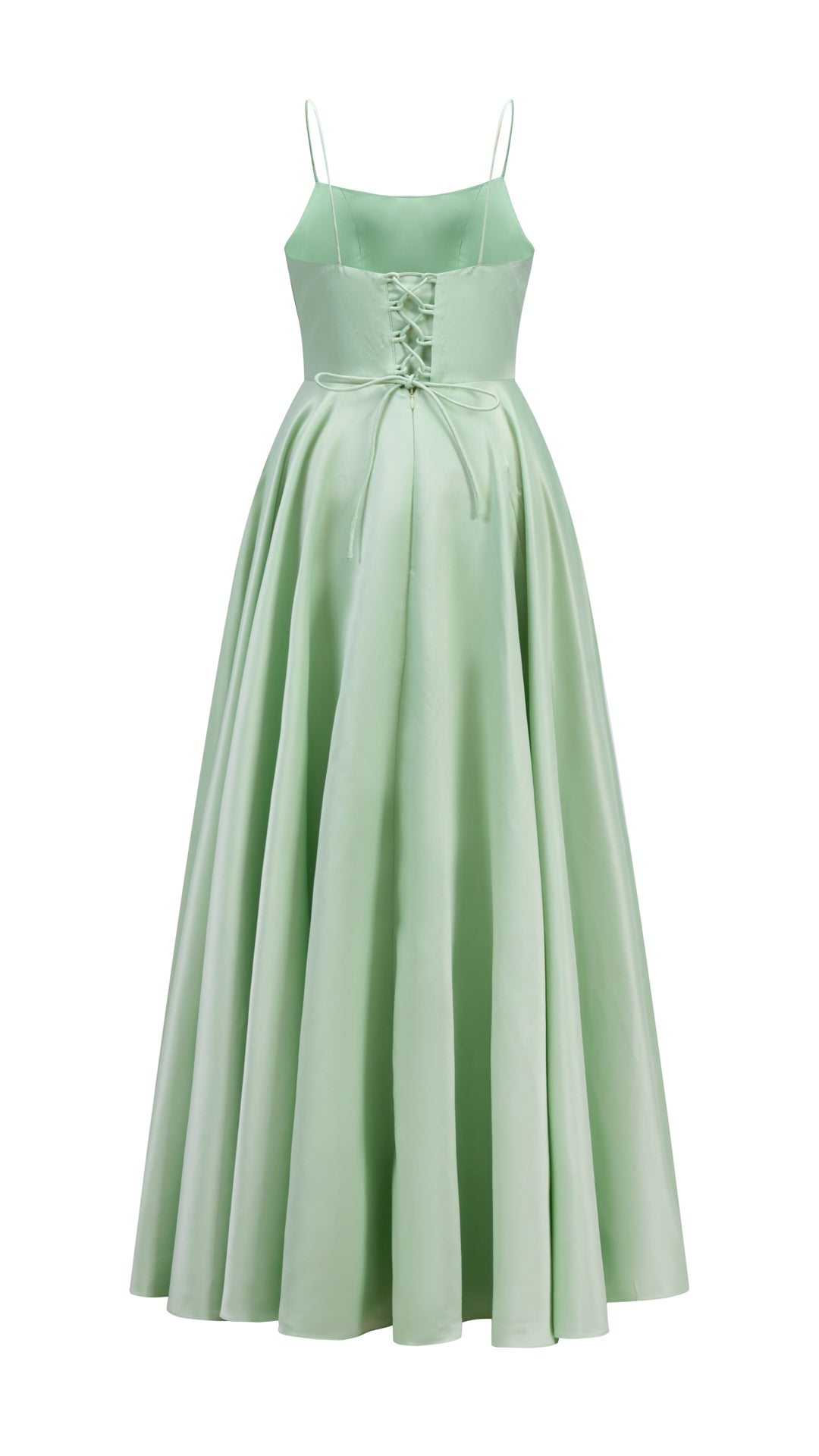 Abito da sera con spalline sottili e gonna a maxi