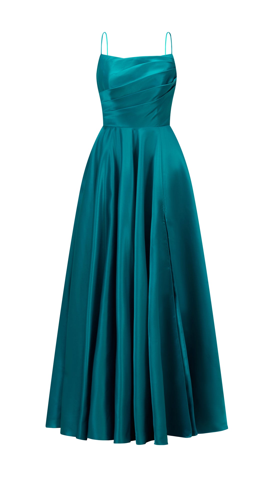 Abito da sera con spalline sottili e gonna a maxi