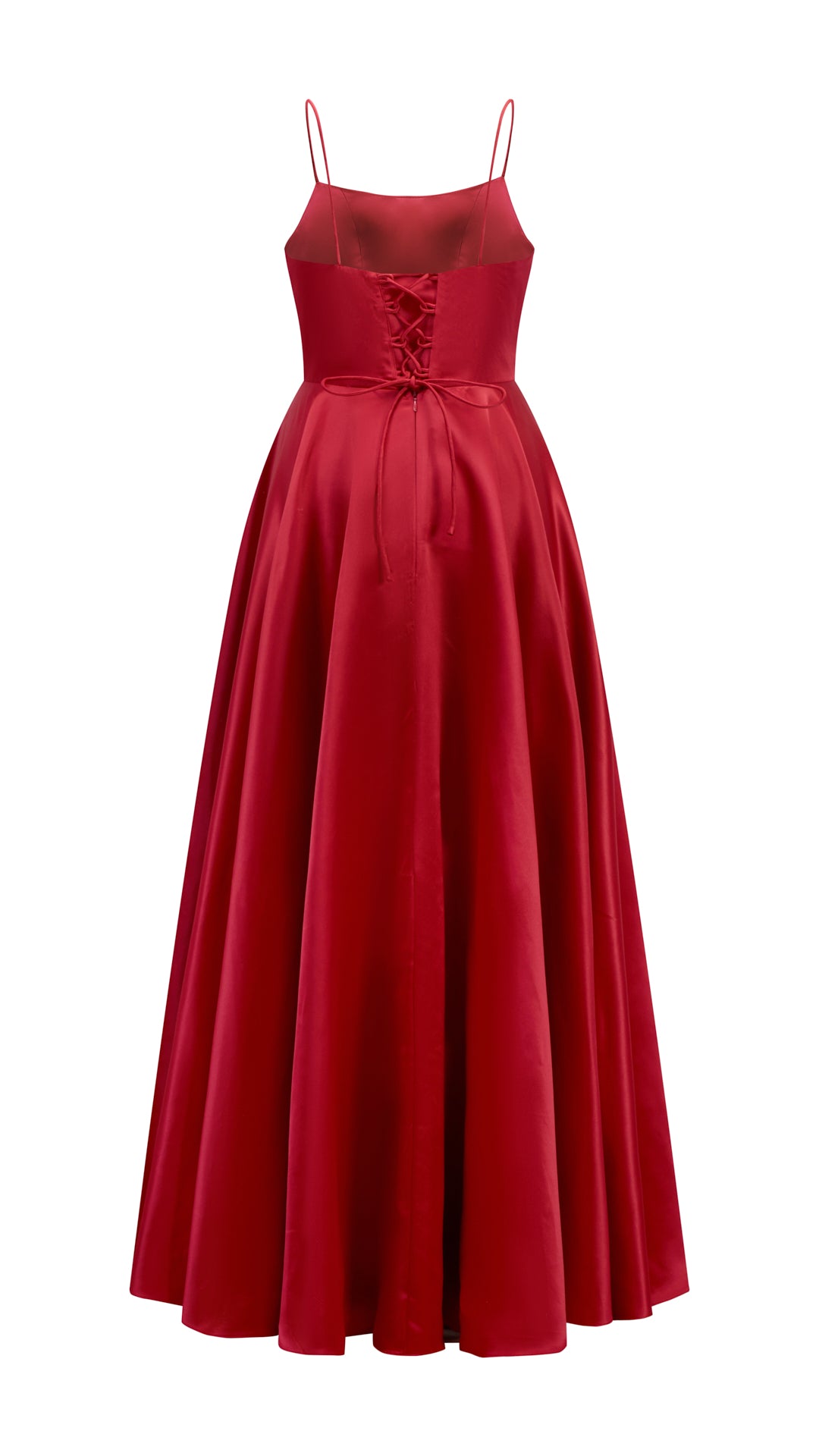 Abito da sera con spalline sottili e gonna a maxi