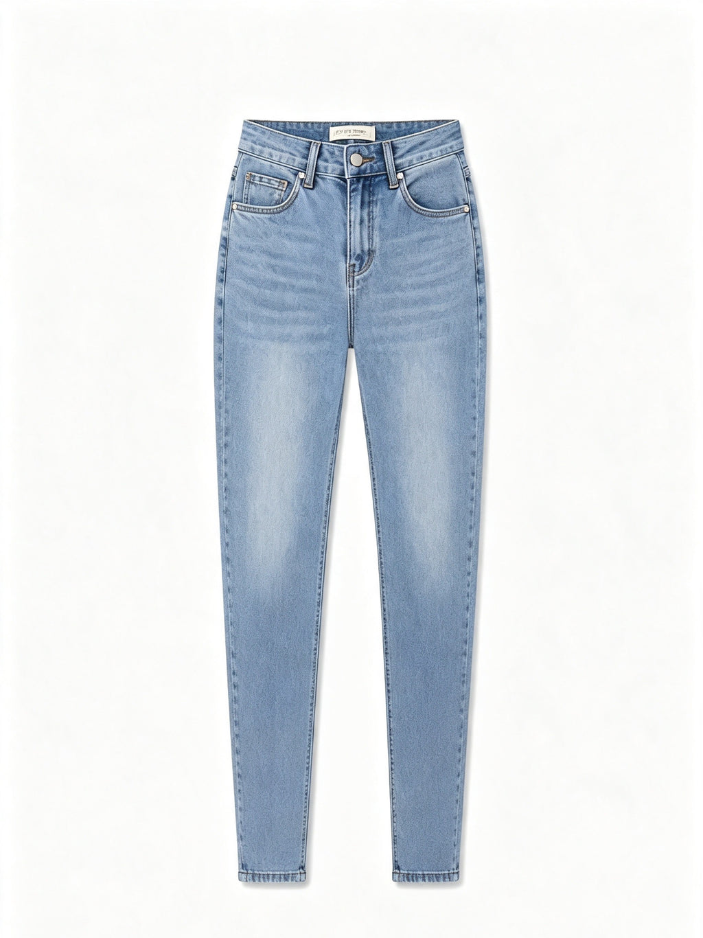 Pantaloni jeans skinny vita alta donna, jeans aderenti elasticizzati, pantaloni casual multicolore, taglie XS-XL