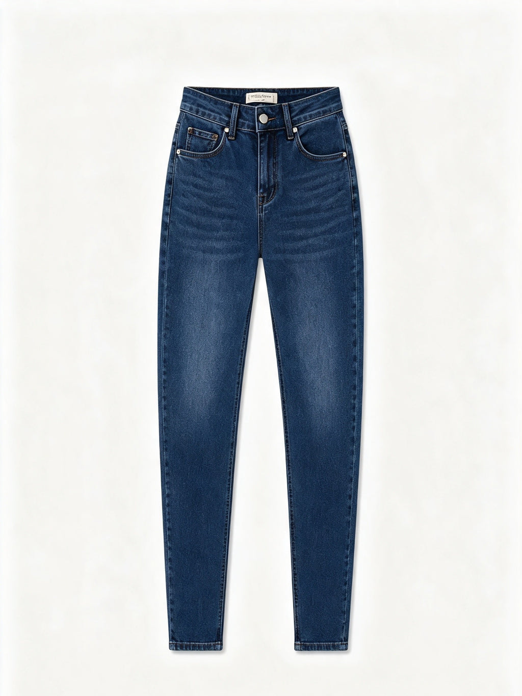 Pantaloni jeans skinny vita alta donna, jeans aderenti elasticizzati, pantaloni casual multicolore, taglie XS-XL