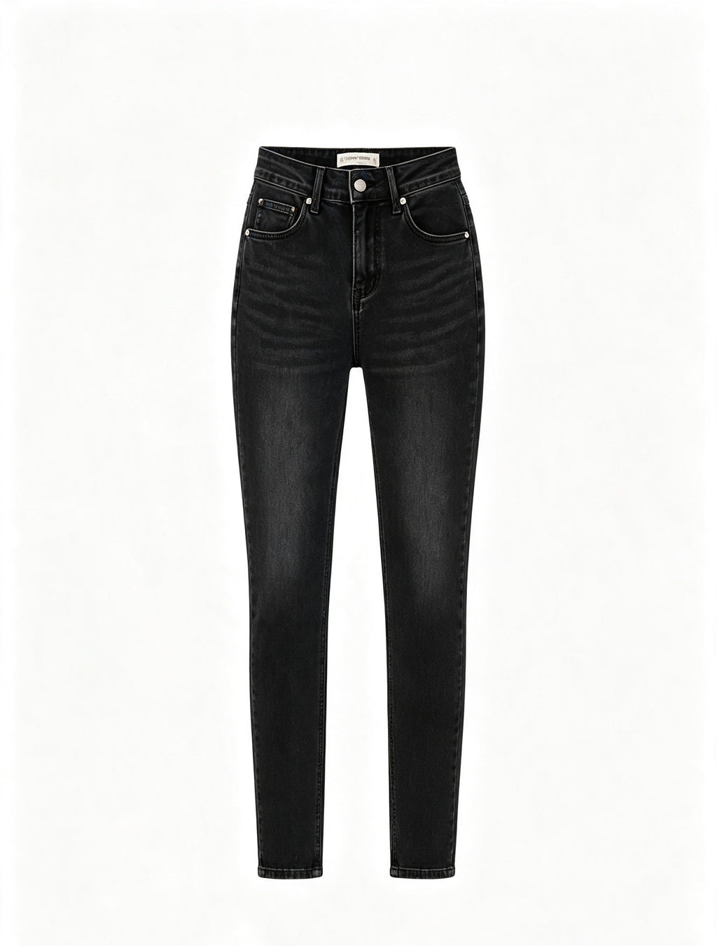 Pantaloni jeans skinny vita alta donna, jeans aderenti elasticizzati, pantaloni casual multicolore, taglie XS-XL