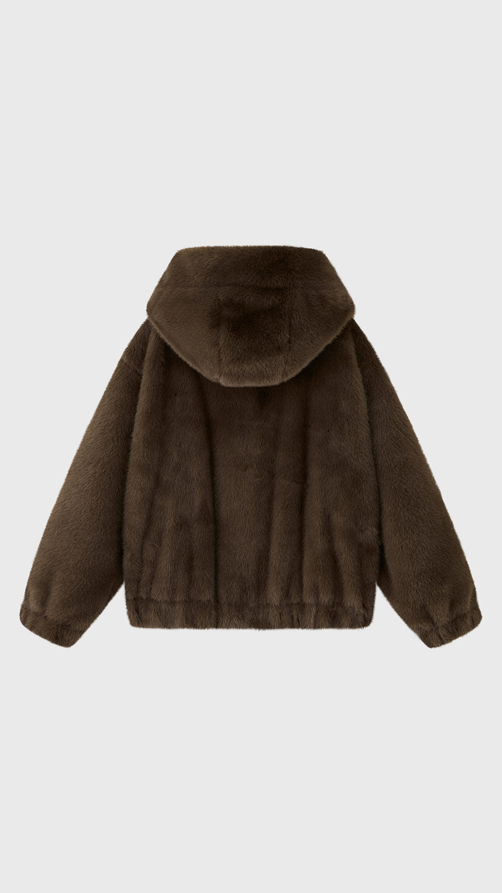 Giubbotto Donna in Pelliccia Sintetica con Cappuccio, Giacca Zip Invernale con Coulisse, Modello Casual Caldo Autunno Inverno