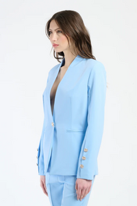 Blazer a maniche lunghe con profondo scollo a V Mimosa