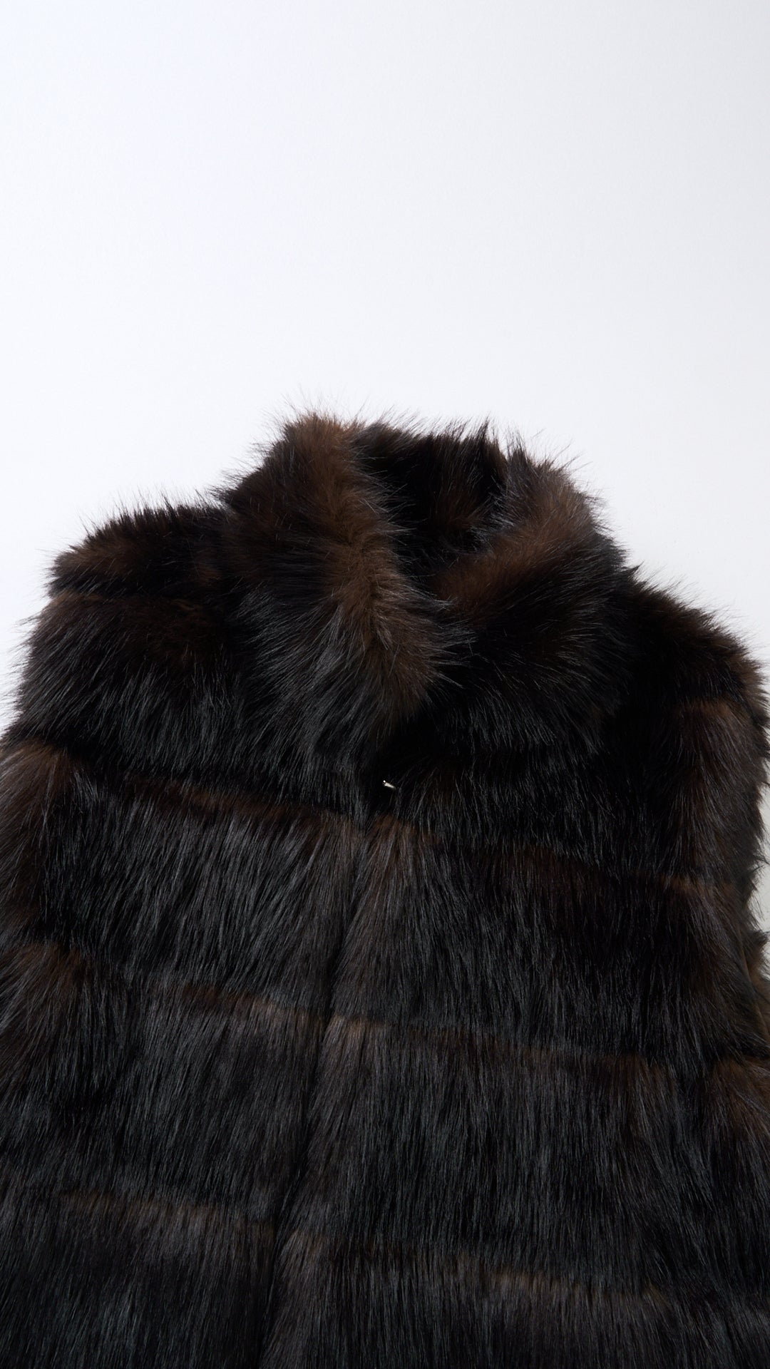 Gilet Senza Maniche Donna in Pelliccia Sintetica, Modello Collo Alto Elegante, Gilet Corto Invernale Casual per Abbinamenti Outfit