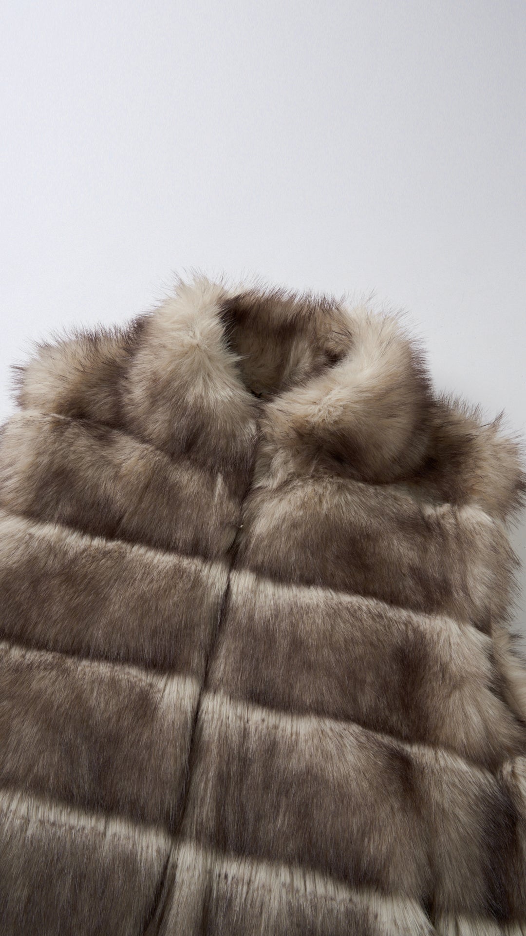 Gilet Senza Maniche Donna in Pelliccia Sintetica, Modello Collo Alto Elegante, Gilet Corto Invernale Casual per Abbinamenti Outfit