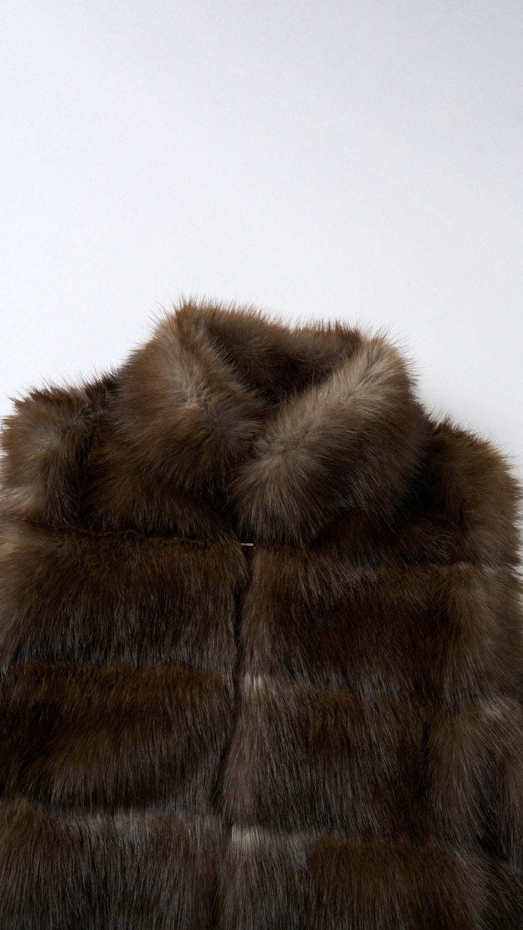Gilet Senza Maniche Donna in Pelliccia Sintetica, Modello Collo Alto Elegante, Gilet Corto Invernale Casual per Abbinamenti Outfit