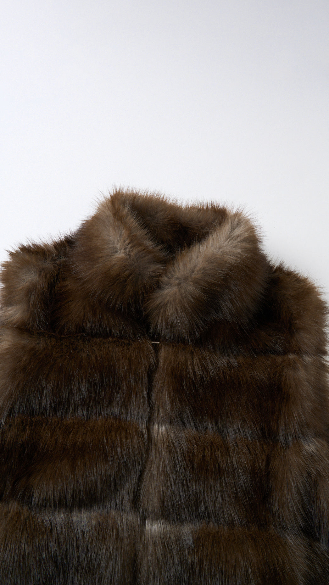 Gilet Senza Maniche Donna in Pelliccia Sintetica, Modello Collo Alto Elegante, Gilet Corto Invernale Casual per Abbinamenti Outfit