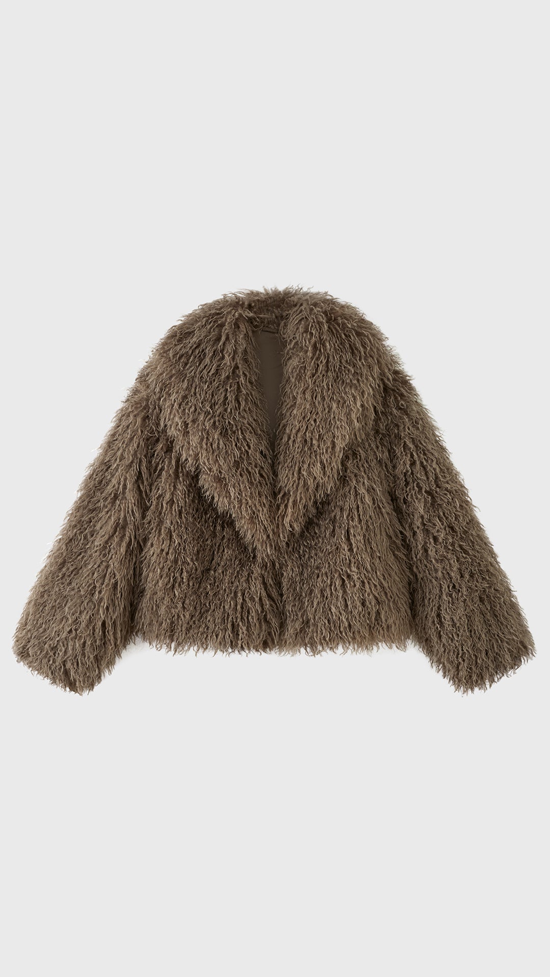 Giacca Corta Donna in Pelliccia Sintetica, Cappotto con Collo a Revers Ampio, Modello Soffice Caldo Autunno Inverno, Taglie S/M e L/XL