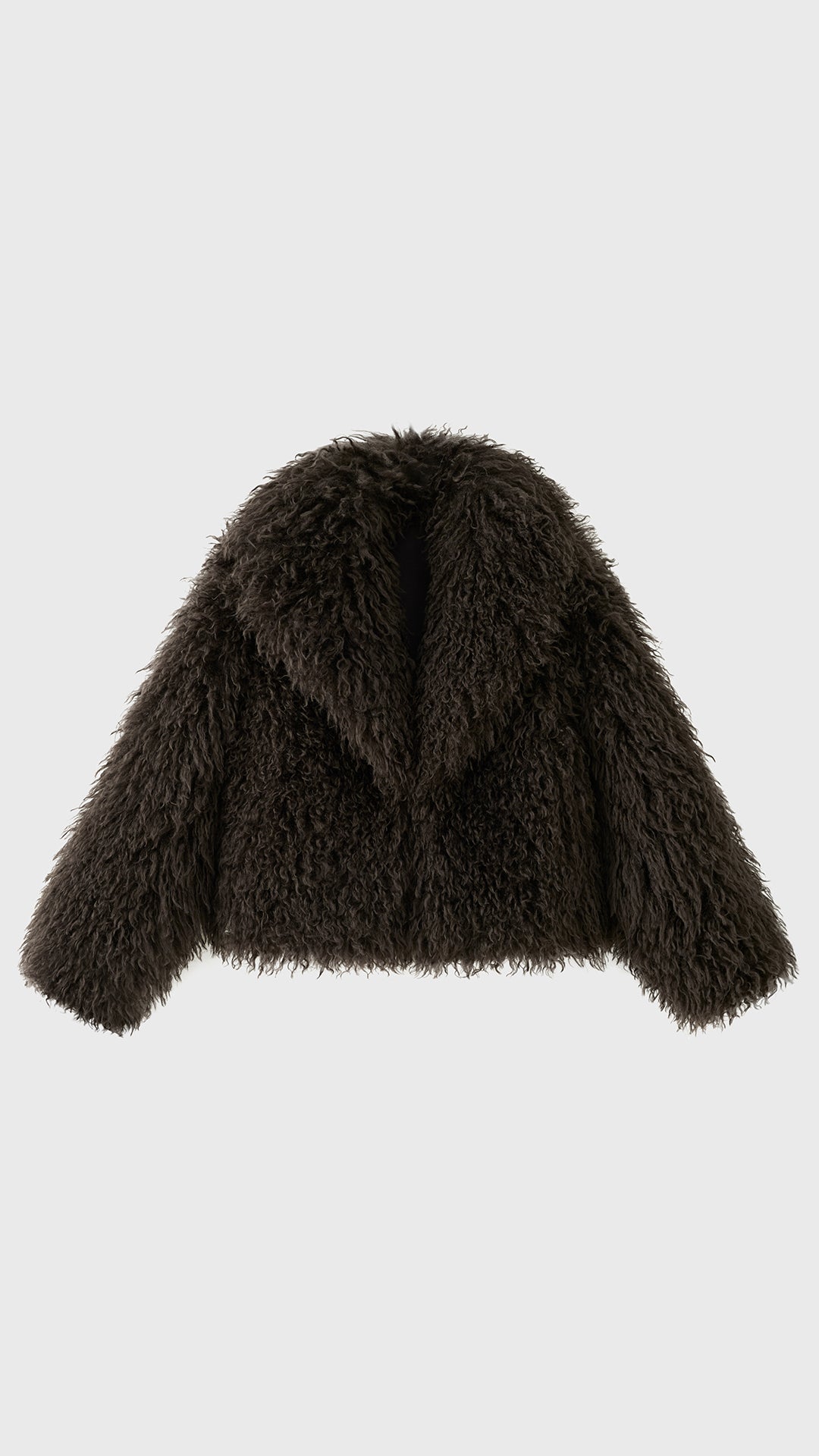 Giacca Corta Donna in Pelliccia Sintetica, Cappotto con Collo a Revers Ampio, Modello Soffice Caldo Autunno Inverno, Taglie S/M e L/XL