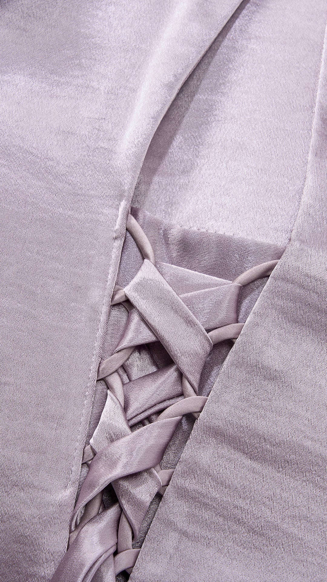 Vestito Lungo Satin Donna Collo Halter con Fiocco Legabile, Abito Elegante Vita Definita e Gonna Ampia da Cerimonia