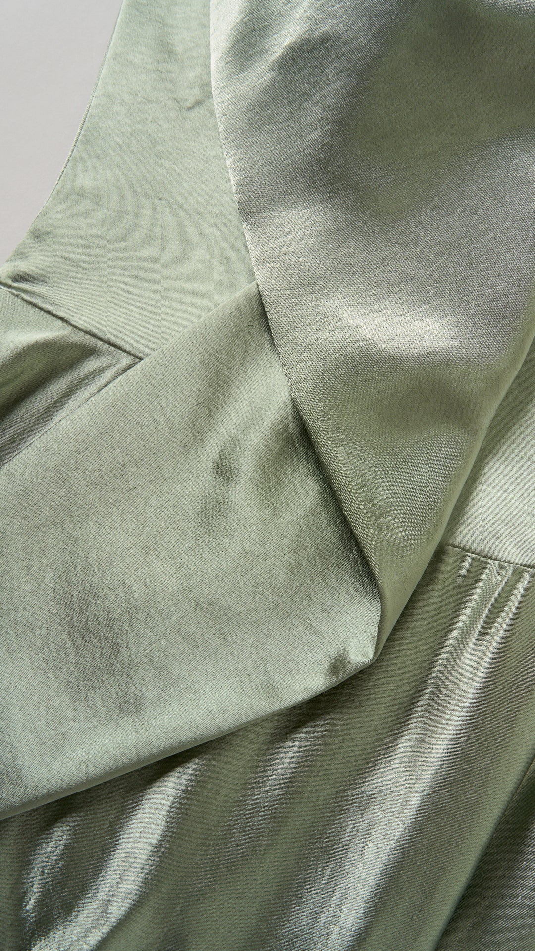 Vestito Lungo Satin Donna Spallina Singola con Maxi Fiocco, Abito Elegante da Cerimonia e Festa Smanicato