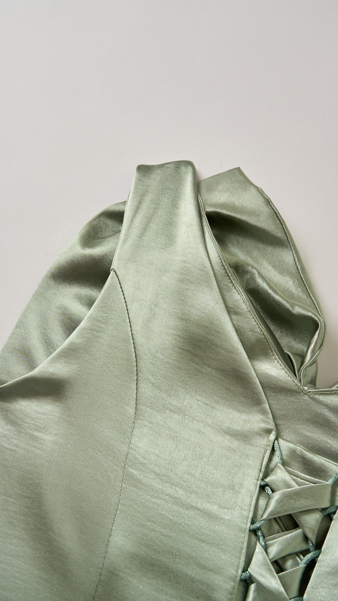 Vestito Lungo Satin Donna Spallina Singola con Maxi Fiocco, Abito Elegante da Cerimonia e Festa Smanicato（副本）