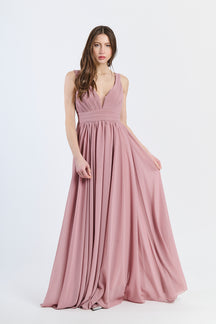 Zoe Long Tulle Wide Bridesmaid Dress