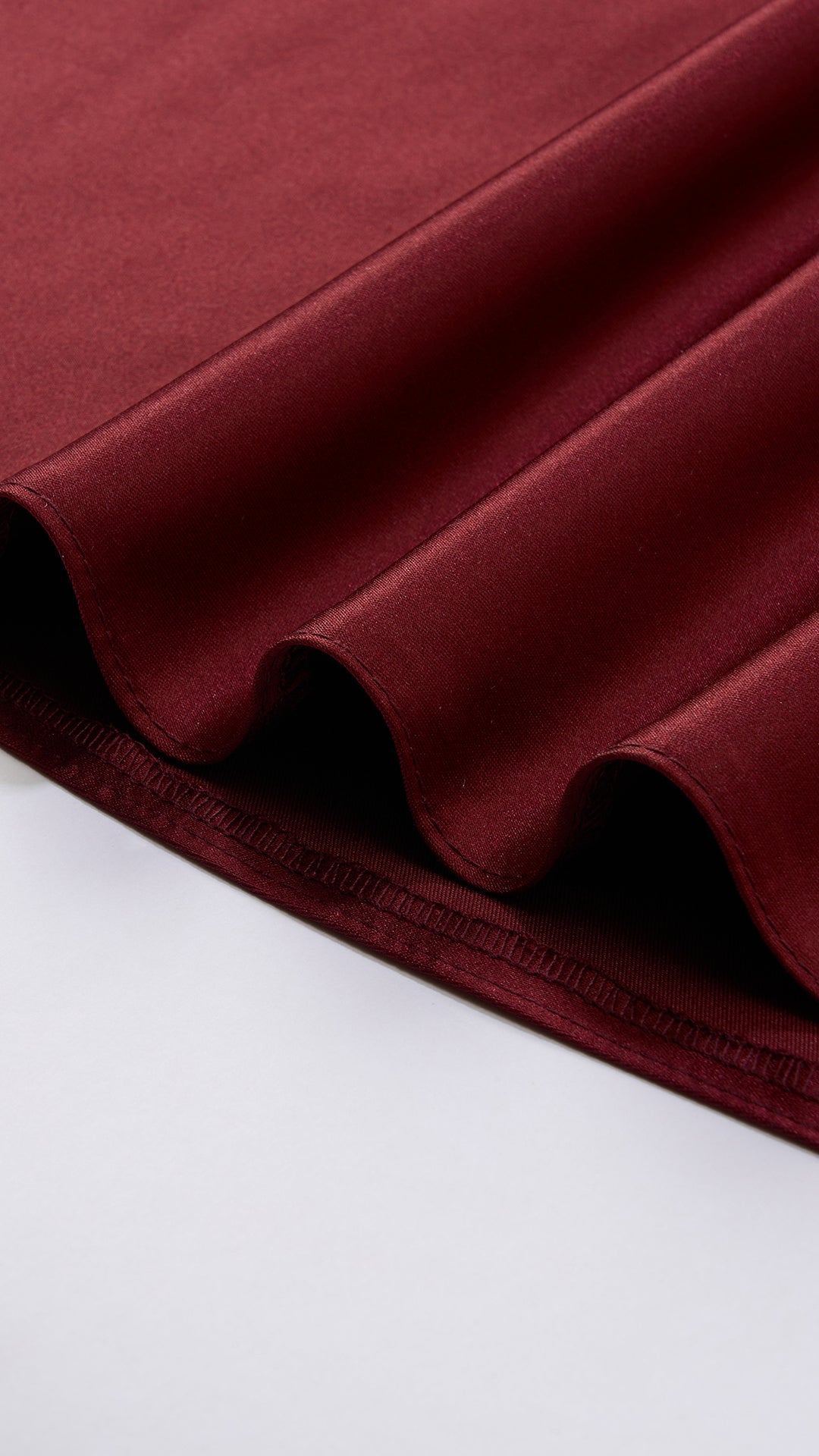 Vestito Lungo Satin Spalline Sottili a Spalla Scoperta, Abito Elegante Donna da Cerimonia con Busto Arricciato e Gonna Ampia（副本）