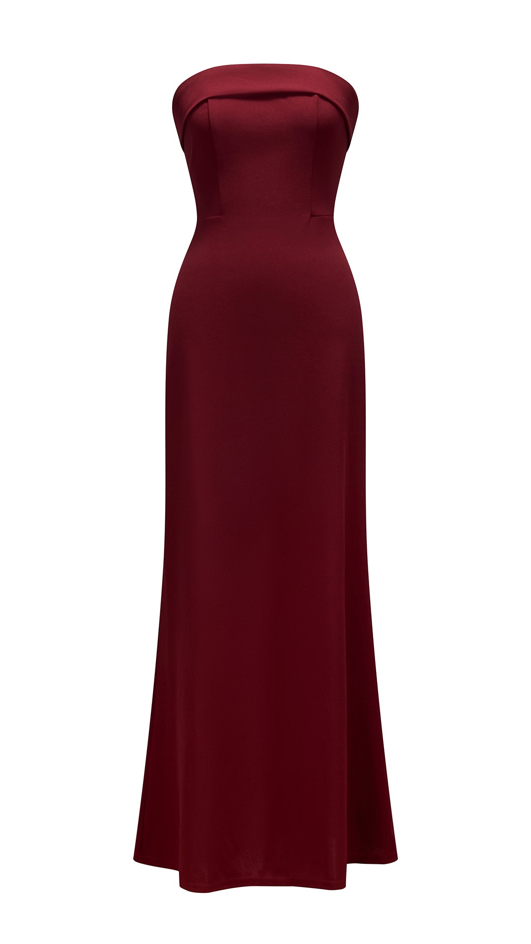 Abito da donna elegante senza spalline con scollo dritto, abito lungo da sera aderente con gonna a sirena, vestito formale per feste, matrimoni e cerimonie