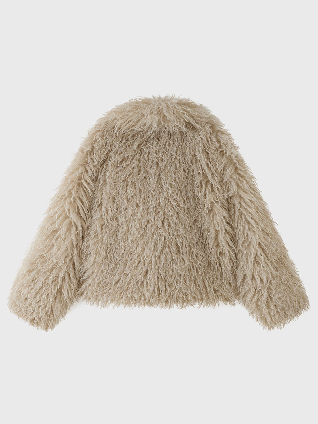 Giacca Corta Donna in Pelliccia Sintetica, Cappotto con Collo a Revers Ampio, Modello Soffice Caldo Autunno Inverno, Taglie S/M e L/XL