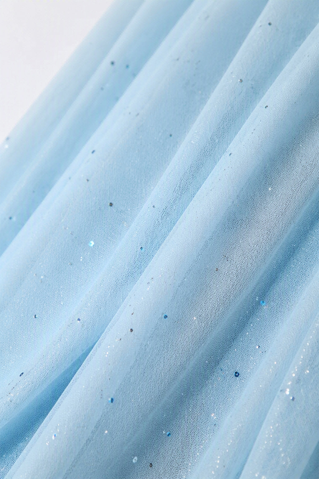 Abito “Lunaria” – Vestito Lungo in Tulle Glitterato con Scollo Incrociato -1
