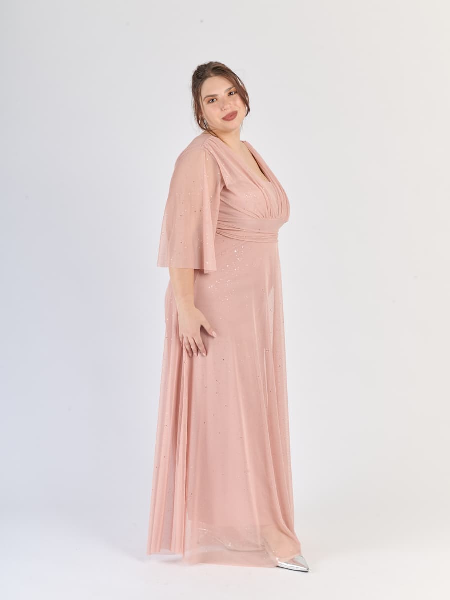 Abito rosa antico da cerimonia