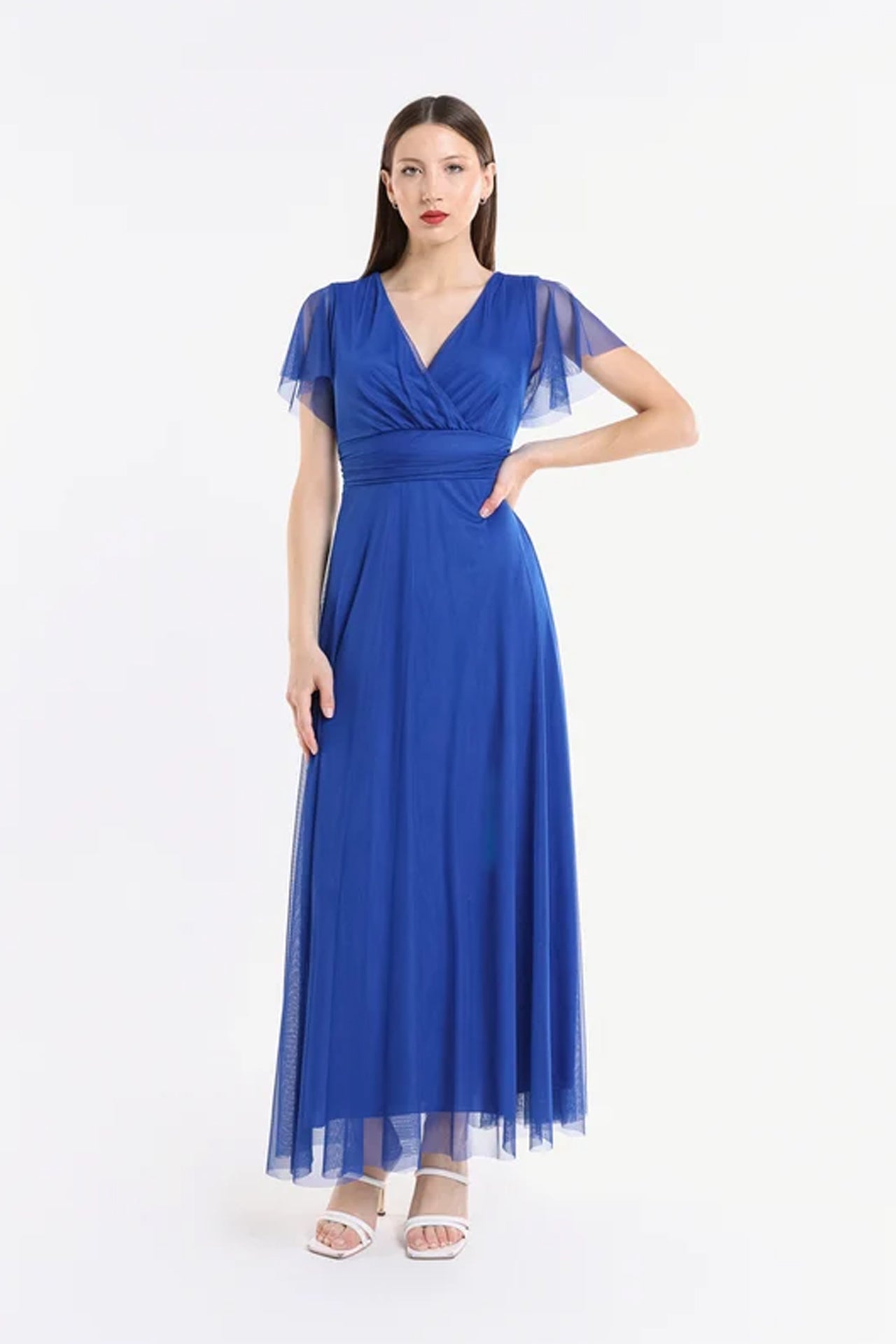 Abito in tulle a maniche corte Vivian