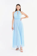 Abito lungo in tulle cut out Lucrezia -1