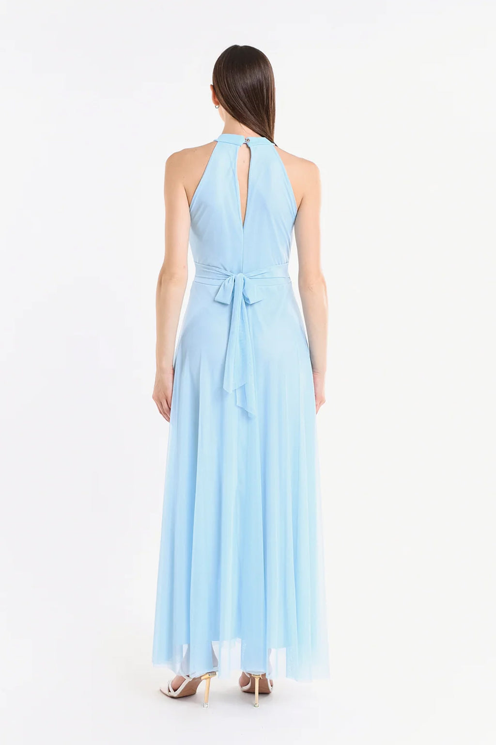 Abito lungo in tulle cut out Lucrezia -1