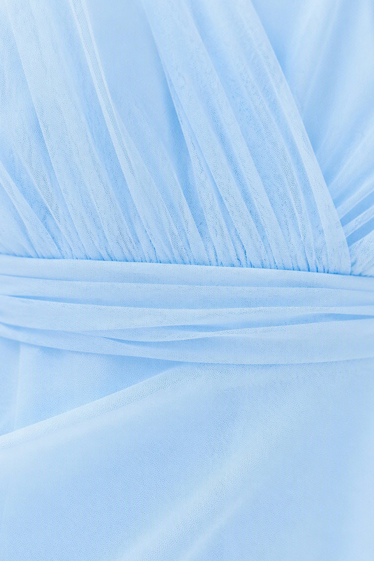 Abito lungo in tulle monospalla Lily -1
