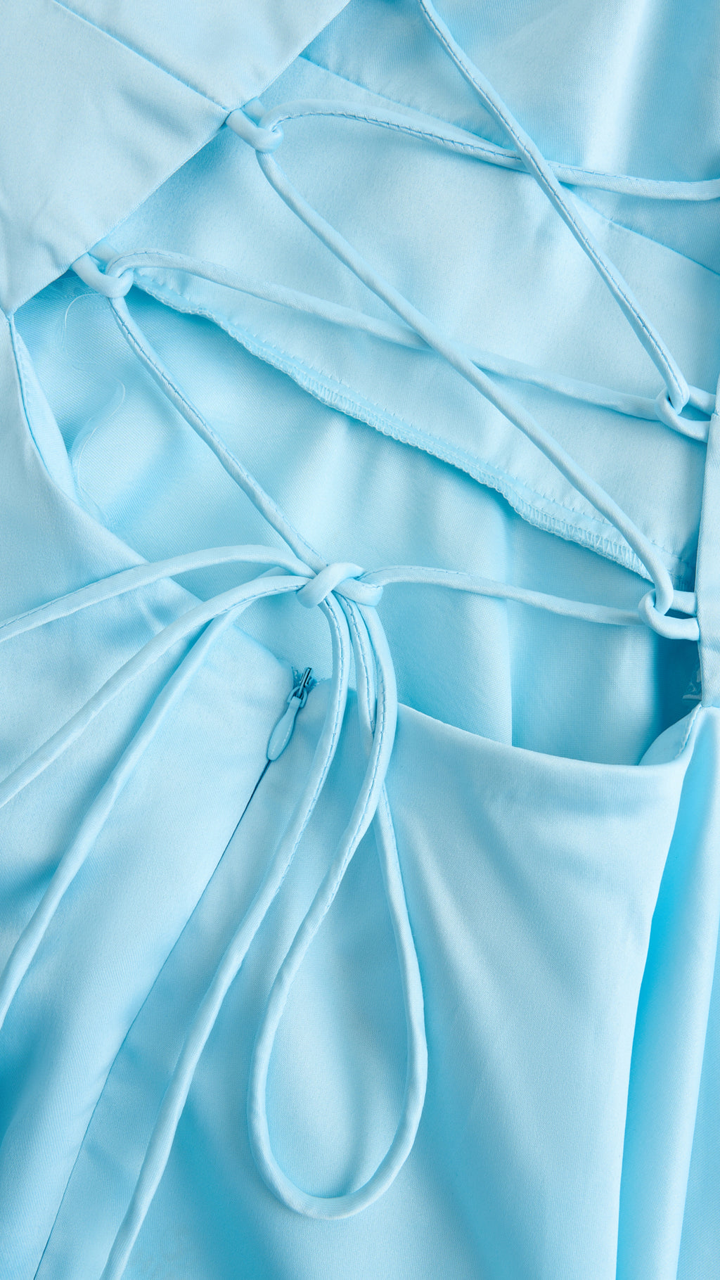 Elegant Long Satin Dress with Thin Straps – “Estella”