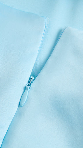 Elegant Long Satin Dress with Thin Straps – “Estella”