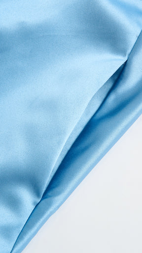 Elegant Long Satin Dress with Thin Straps – “Estella”