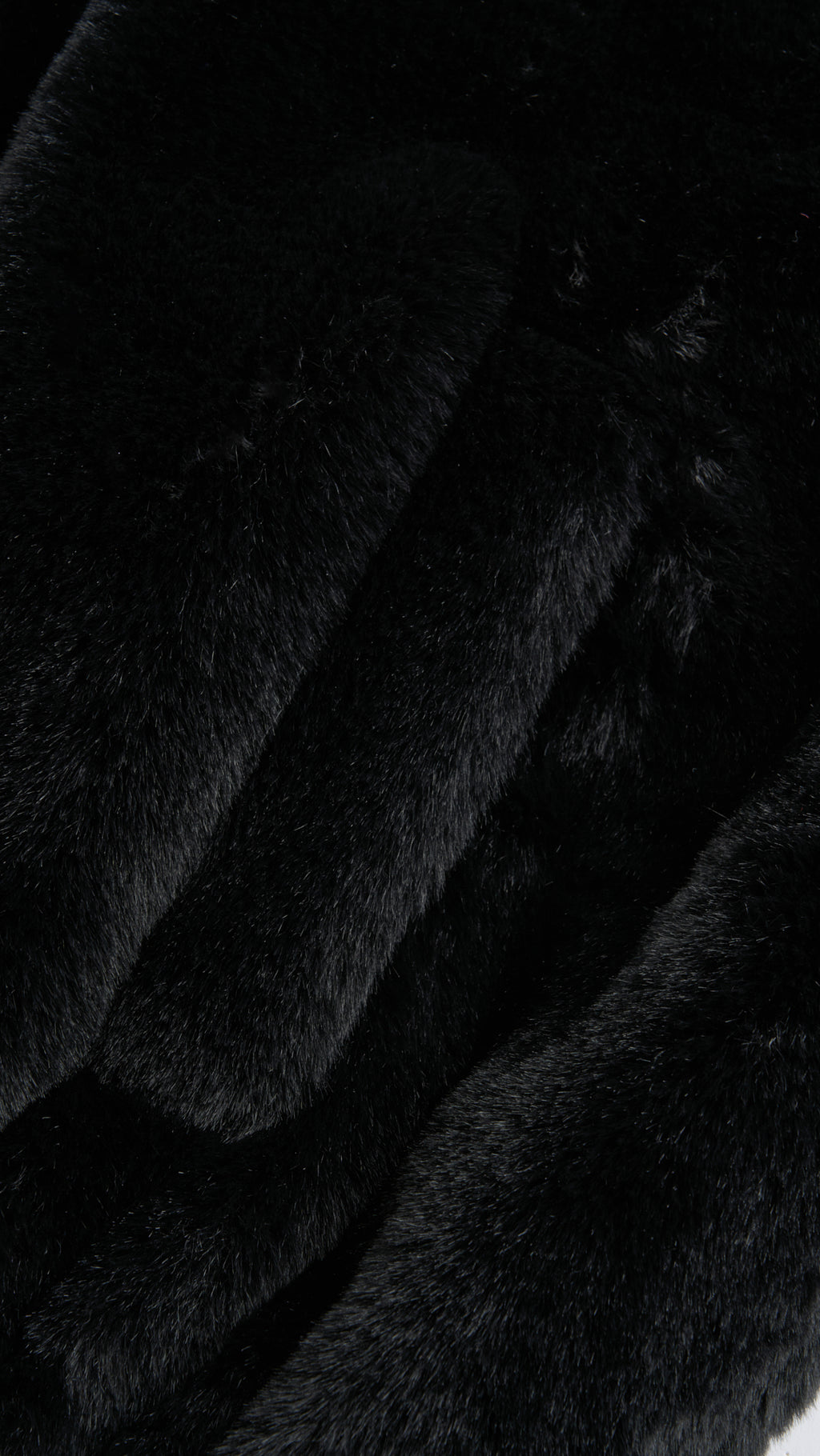 Giacca con cappuccio in peluche sintetica con zip e coulisse